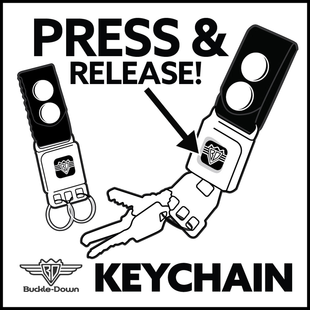 Hendrick Motorsports Checker Logo Seatbelt Buckle Keychain
