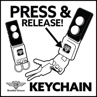 Hendrick Motorsports Checker Logo Seatbelt Buckle Keychain