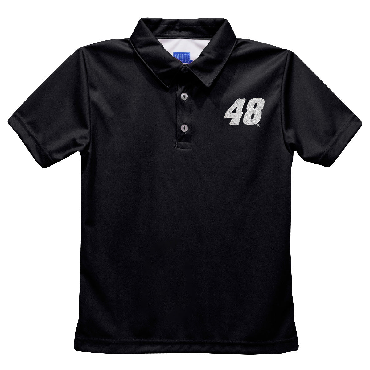 Alex Bowman #48 Vive La Fete Solid Polo - Black