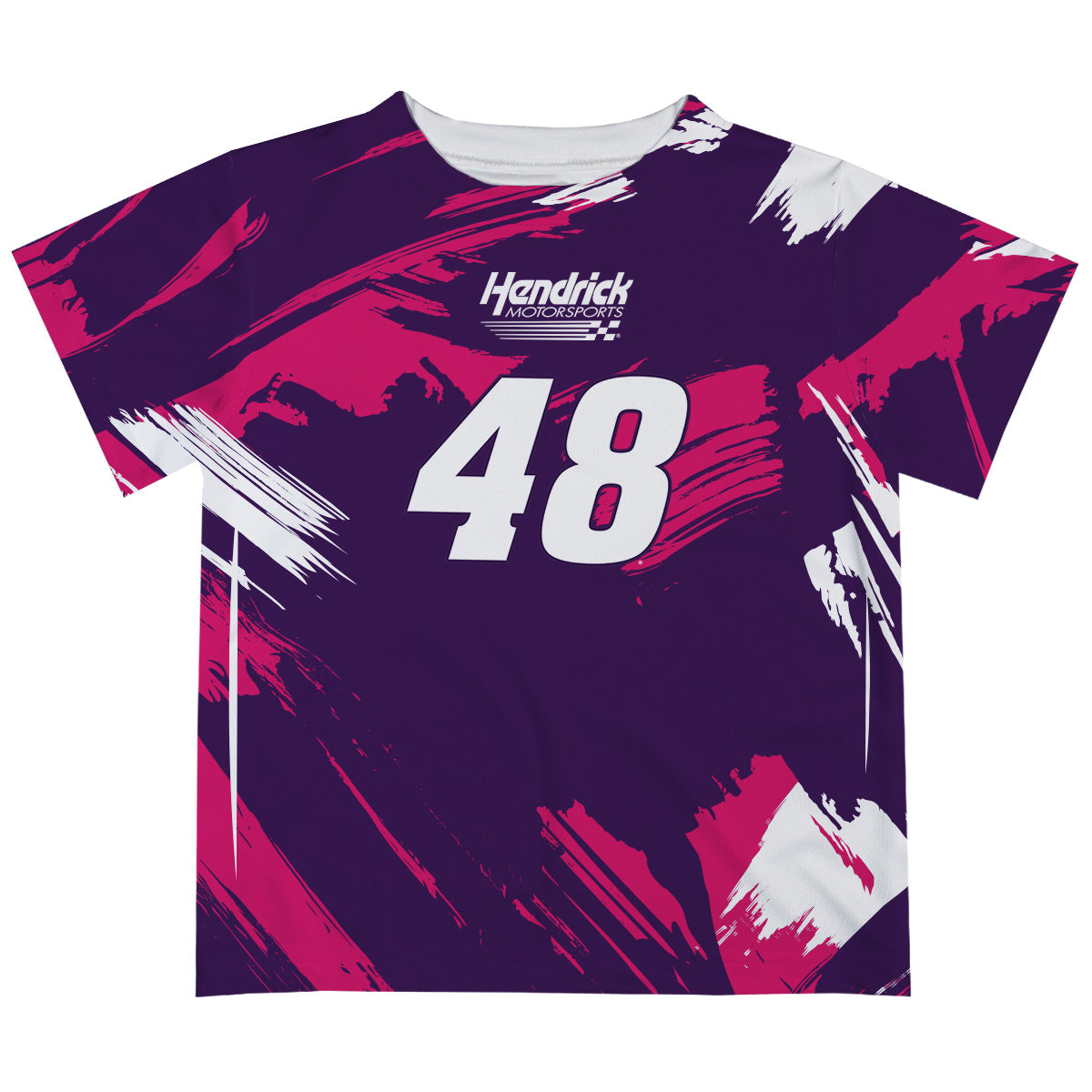 Alex Bowman #48 Vive La Fete Paint Brush T-Shirt - Purple