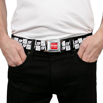 Chase Elliott #9 Autograph Checker Seatbelt Buckle Belt