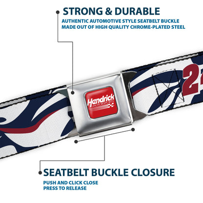 William Byron #24 Car Scheme Seatbelt Buckle Belt