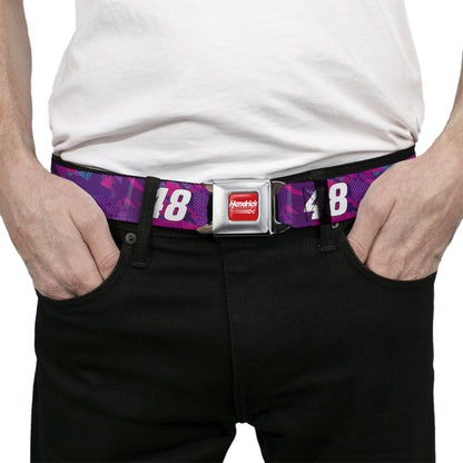 Alex Bowman #48 Car Scheme Seatbelt Buckle Belt