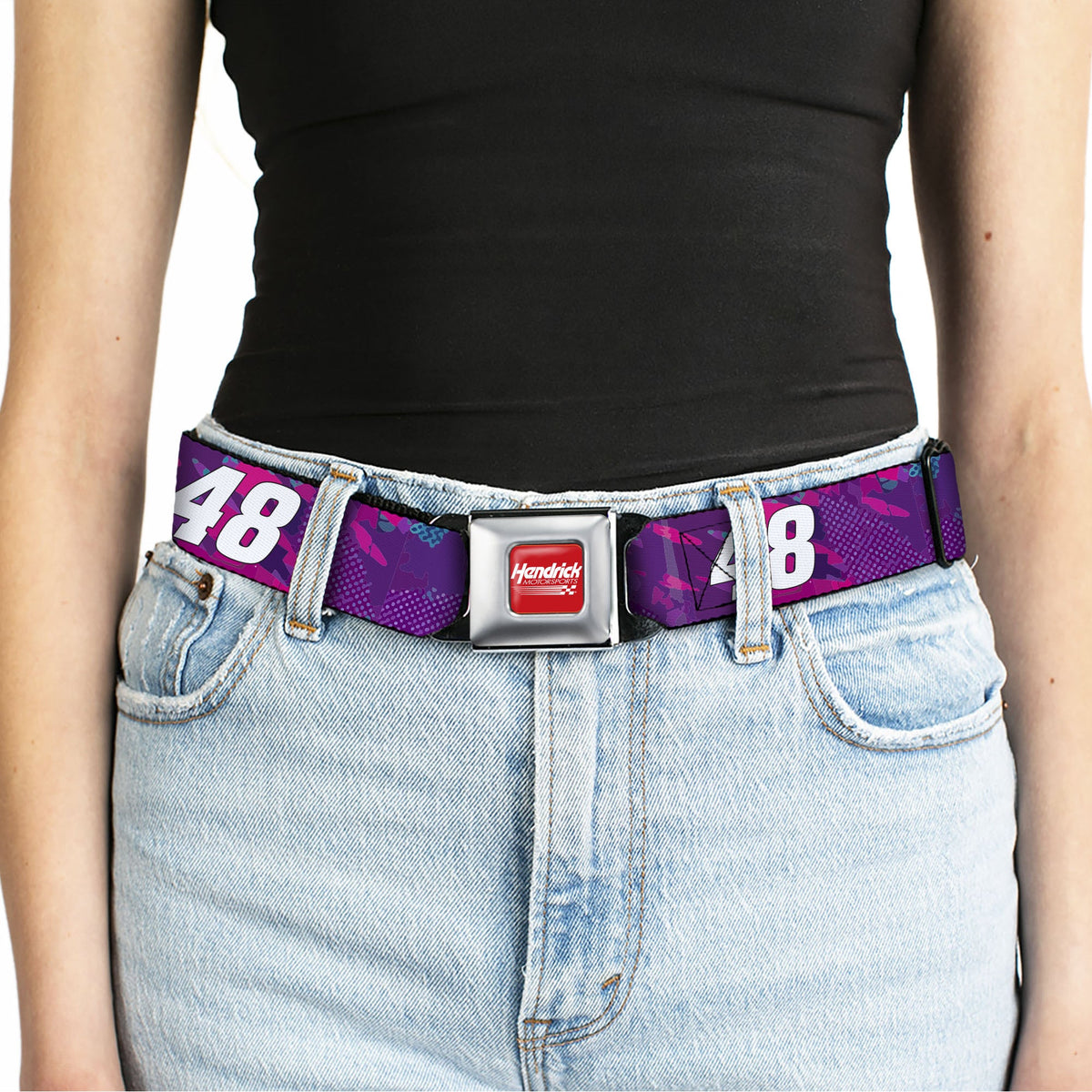 Alex Bowman #48 Car Scheme Seatbelt Buckle Belt