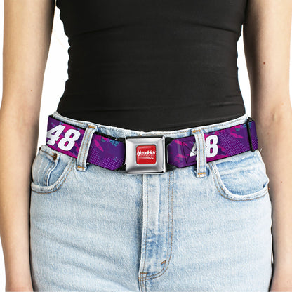 Alex Bowman #48 Car Scheme Seatbelt Buckle Belt
