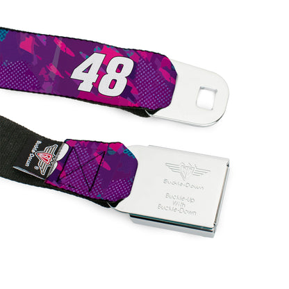Alex Bowman #48 Car Scheme Seatbelt Buckle Belt