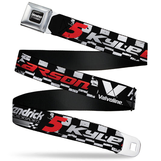 Kyle Larson #5 Valvoline Hendrick Motorsports Logo Seatbelt Buckle Belt