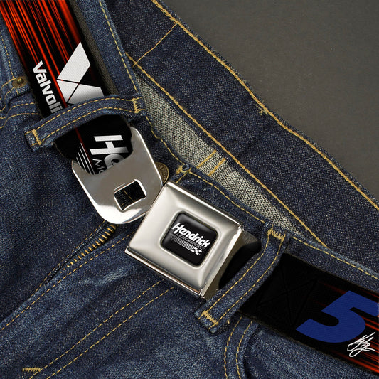 Kyle Larson #5 Autograph Valvoline Hendrick Motorsports Logo Seatbelt Buckle Belt
