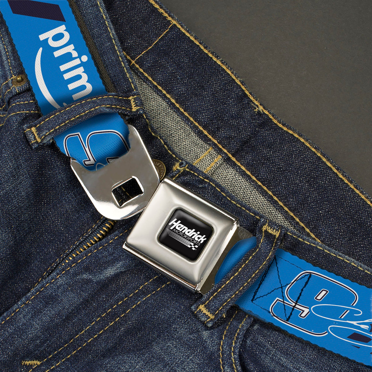 Chase Elliott #9 Autograph Prime Logo Seatbelt Buckle Belt