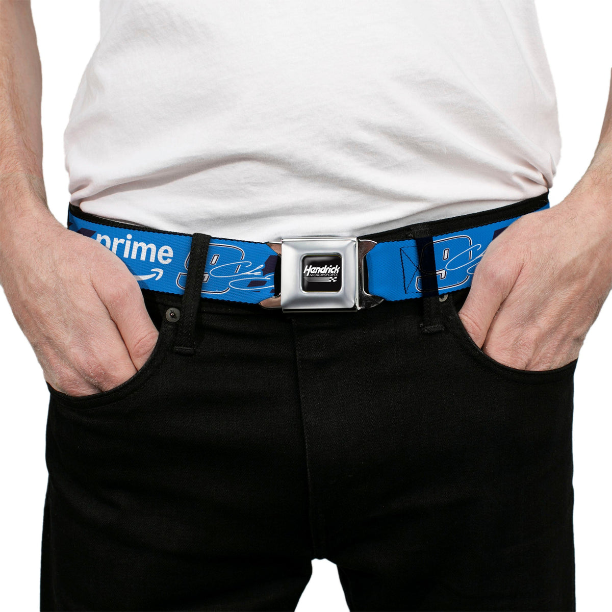 Chase Elliott #9 Autograph Prime Logo Seatbelt Buckle Belt