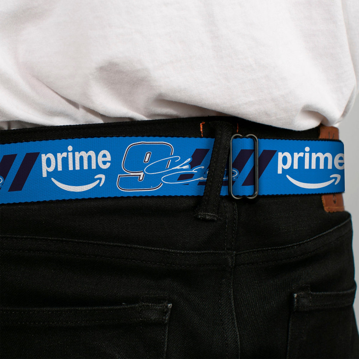 Chase Elliott #9 Autograph Prime Logo Seatbelt Buckle Belt