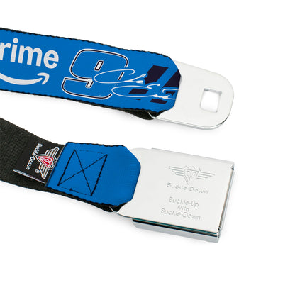 Chase Elliott #9 Autograph Prime Logo Seatbelt Buckle Belt