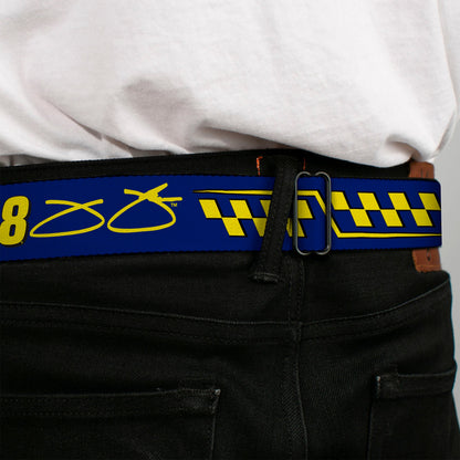 Jimmie Johnson #48 Autograph Checker Seatbelt Buckle Belt