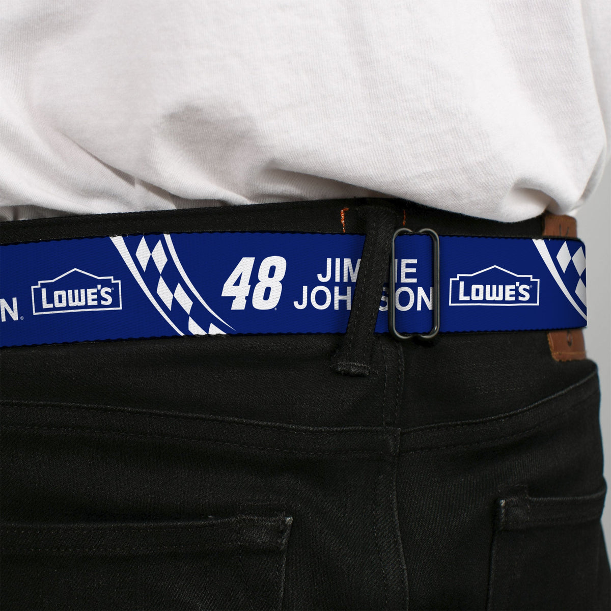 Jimmie Johnson #48 Lowe's Logo Checker Seatbelt Belt