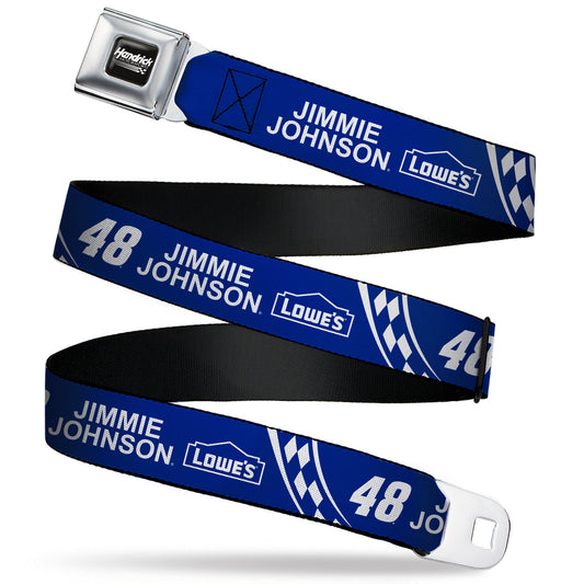 Jimmie Johnson #48 Lowe's Logo Checker Seatbelt Belt