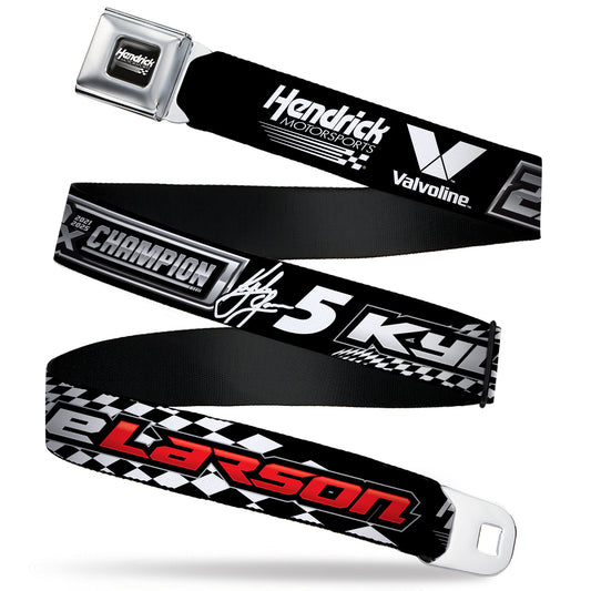 Kyle Larson #5 2X Champion Checker Seatbelt Belt