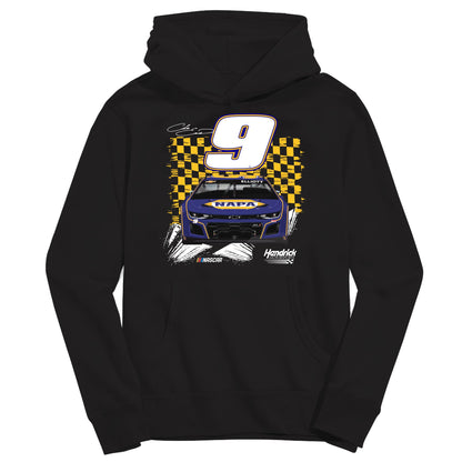 Chase Elliott #9 NASCAR Pullover Youth Hoodie - Black