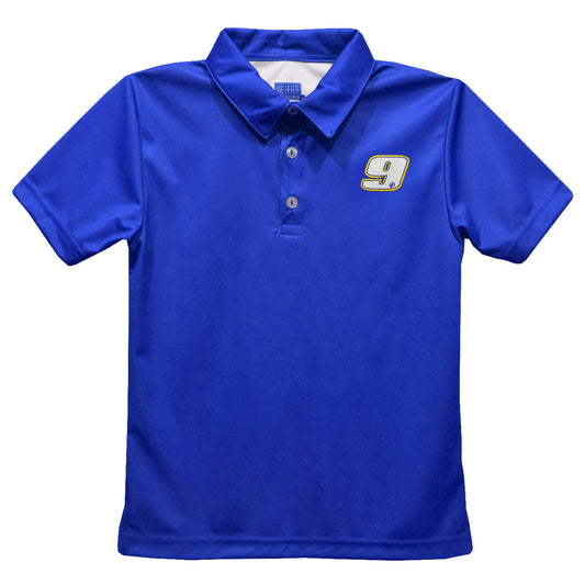 Chase Elliott #9 Vive La Fete Solid Polo - Blue