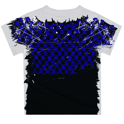 Chase Elliott #9 Vive La Fete Checkered Racing Car T-Shirt - Blue