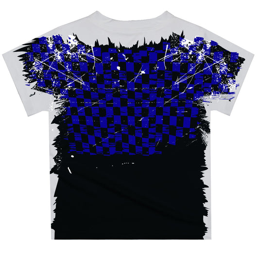 Chase Elliott #9 Vive La Fete Checkered Racing Car T-Shirt - Blue