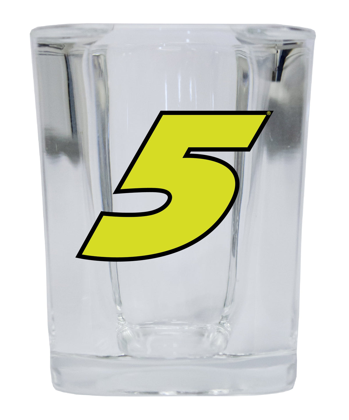 Kyle Larson #5 Neon 2 oz Square Shot Glass