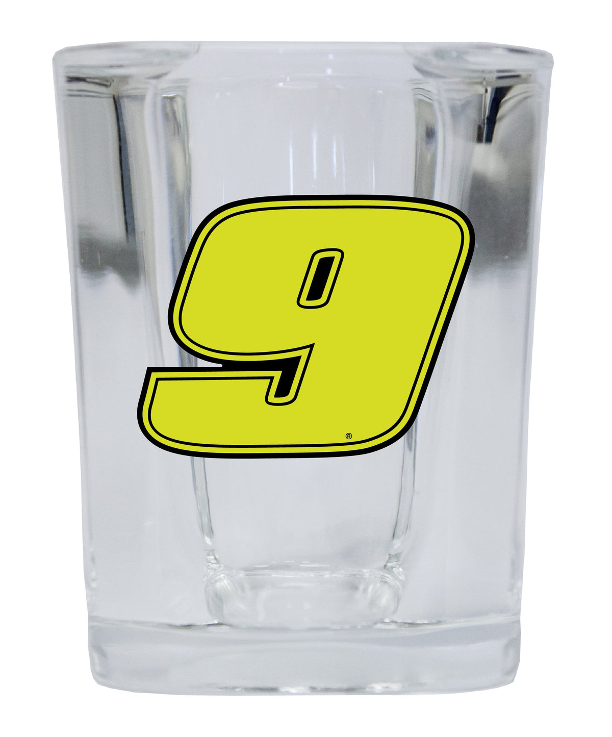 Chase Elliott #9 Neon 2 oz Square Shot Glass