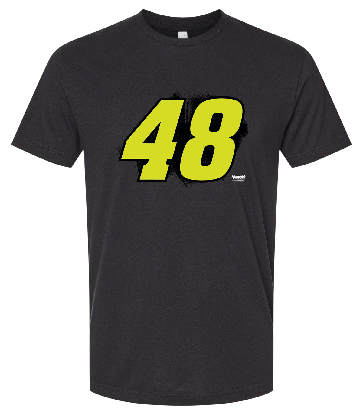 Alex Bowman #48 Neon Cotton Crew Neck T-Shirt - Large Front Paint Design