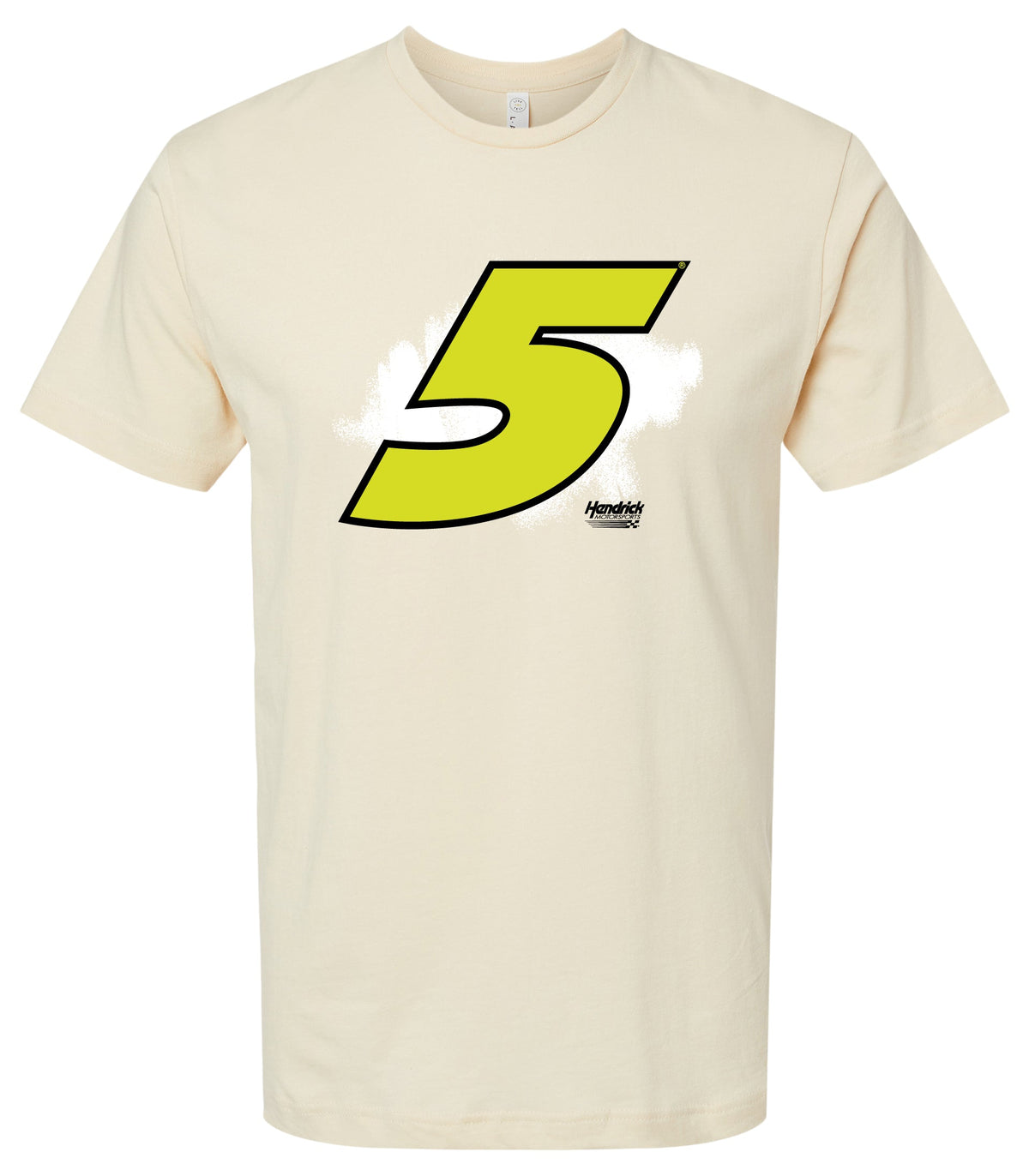 Kyle Larson #5 Neon Cotton Crew Neck T-Shirt - Large Front Paint Design