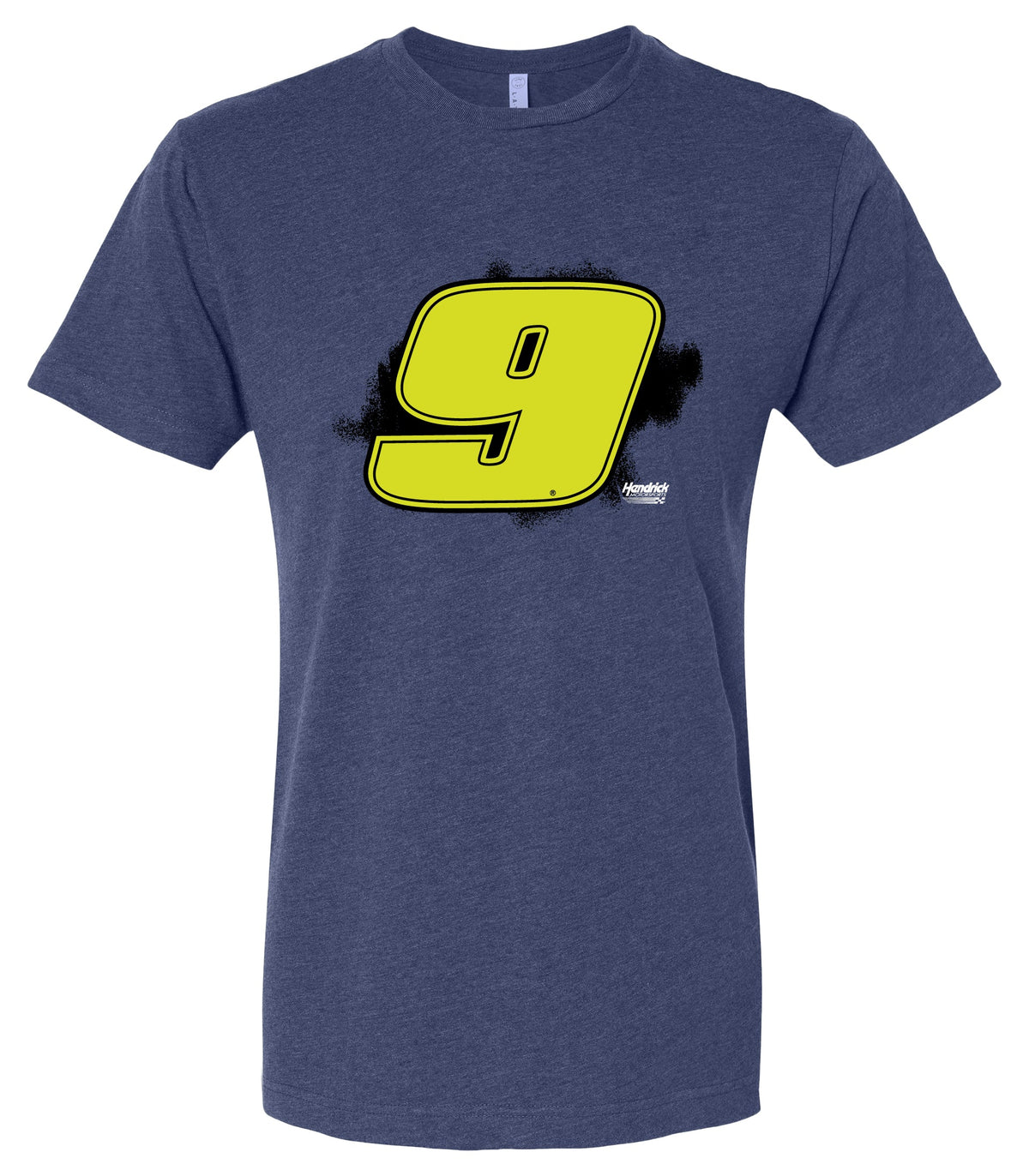 Chase Elliott #9 Neon Cotton Crew Neck T-Shirt - Large Front Paint Design