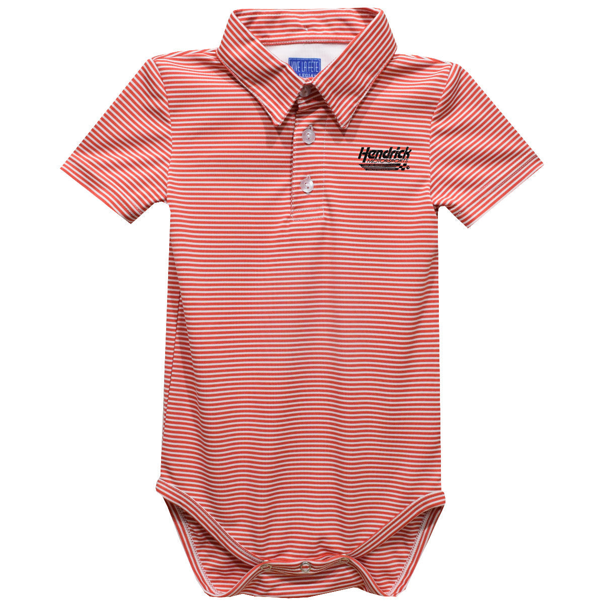 Hendrick Motorsports Vive La Fete Polo Pencil Stripe Bodysuit - Red