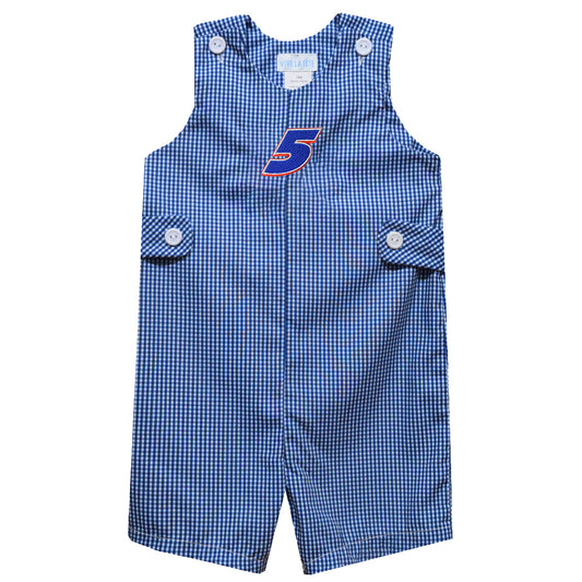 Kyle Larson #5 Vive La Fete Gingham Jon Jon Romper - Blue