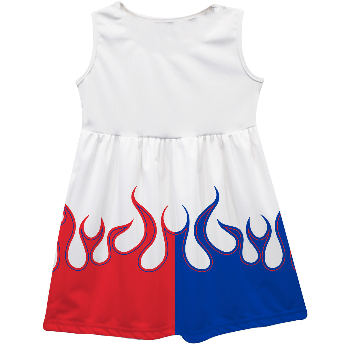 Kyle Larson #5 NASCAR Car Flames Tank Dress - White