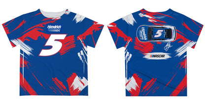 Kyle Larson #5 Vive La Fete Paint Brush T-Shirt - Royal