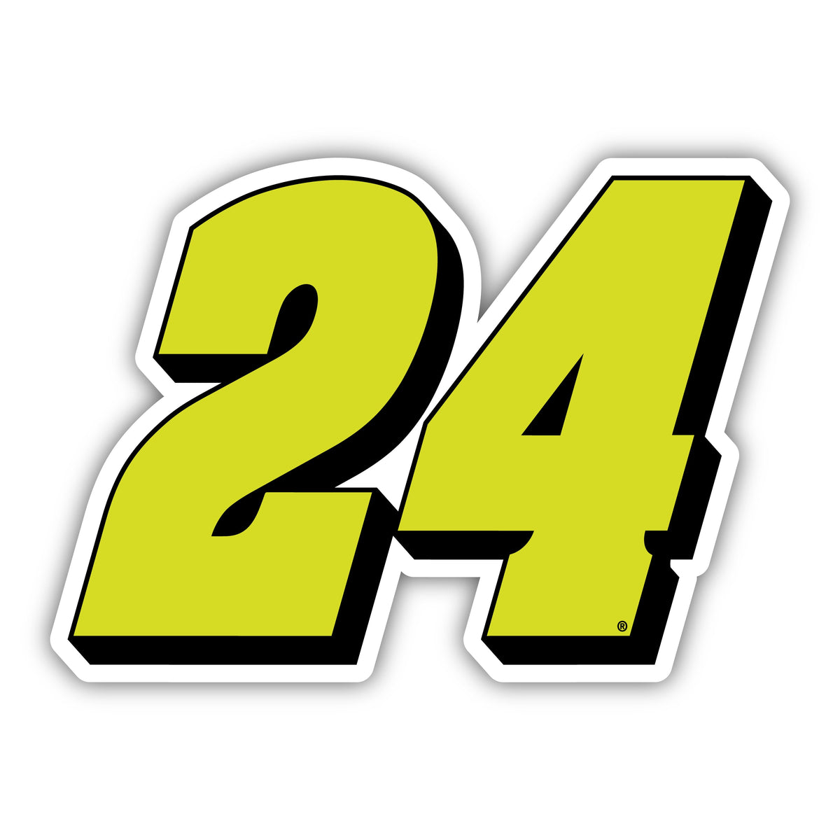 William Byron #24 Neon Decorative Magnet/Sticker
