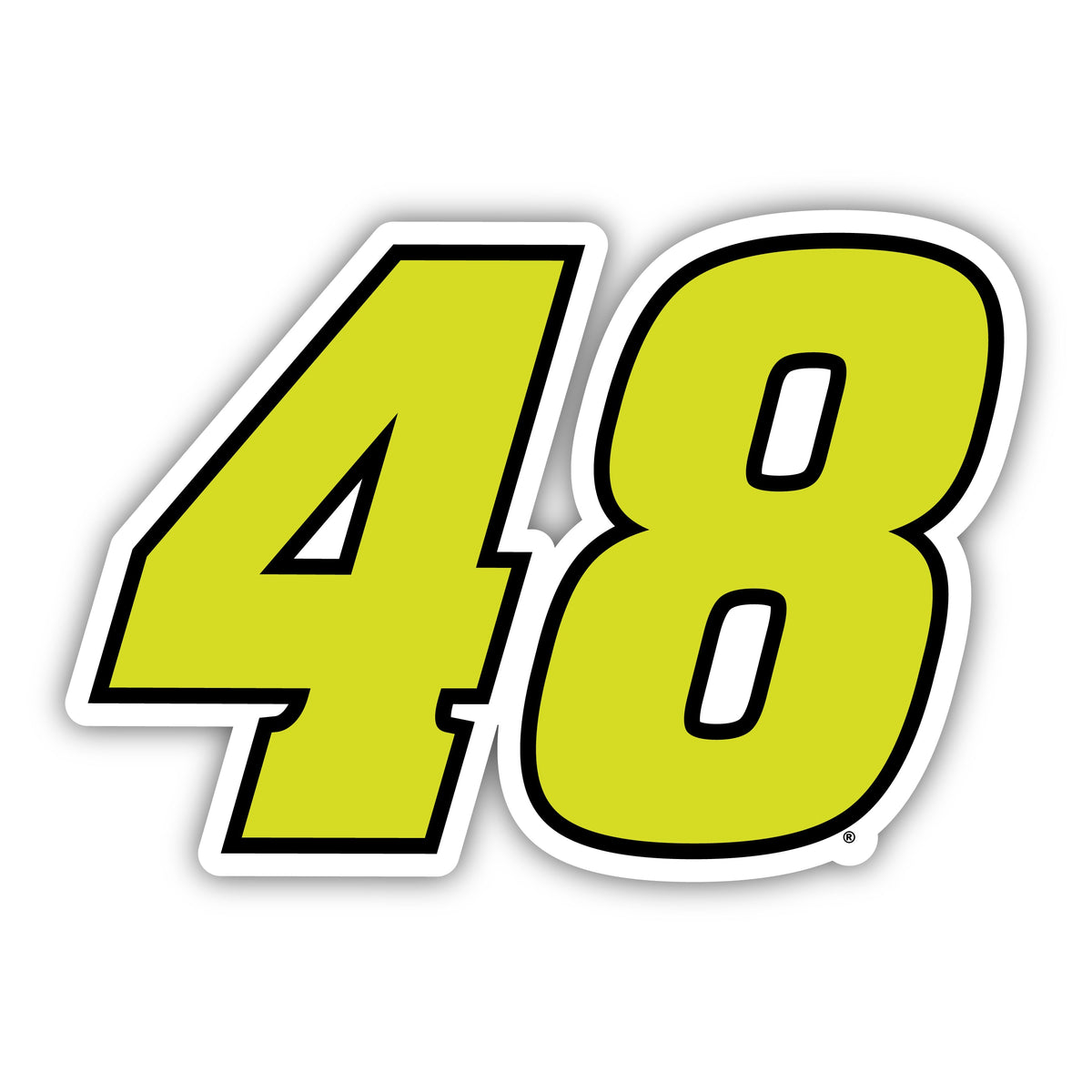 Alex Bowman #48 Neon Decorative Magnet/Sticker