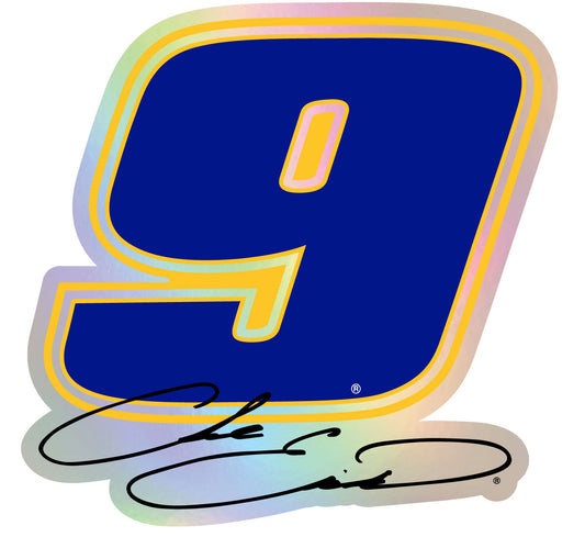 Chase Elliott #9 Laser Cut Holographic Decal