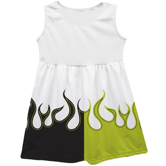 William Byron #24 NASCAR Car Flames Tank Dress - White