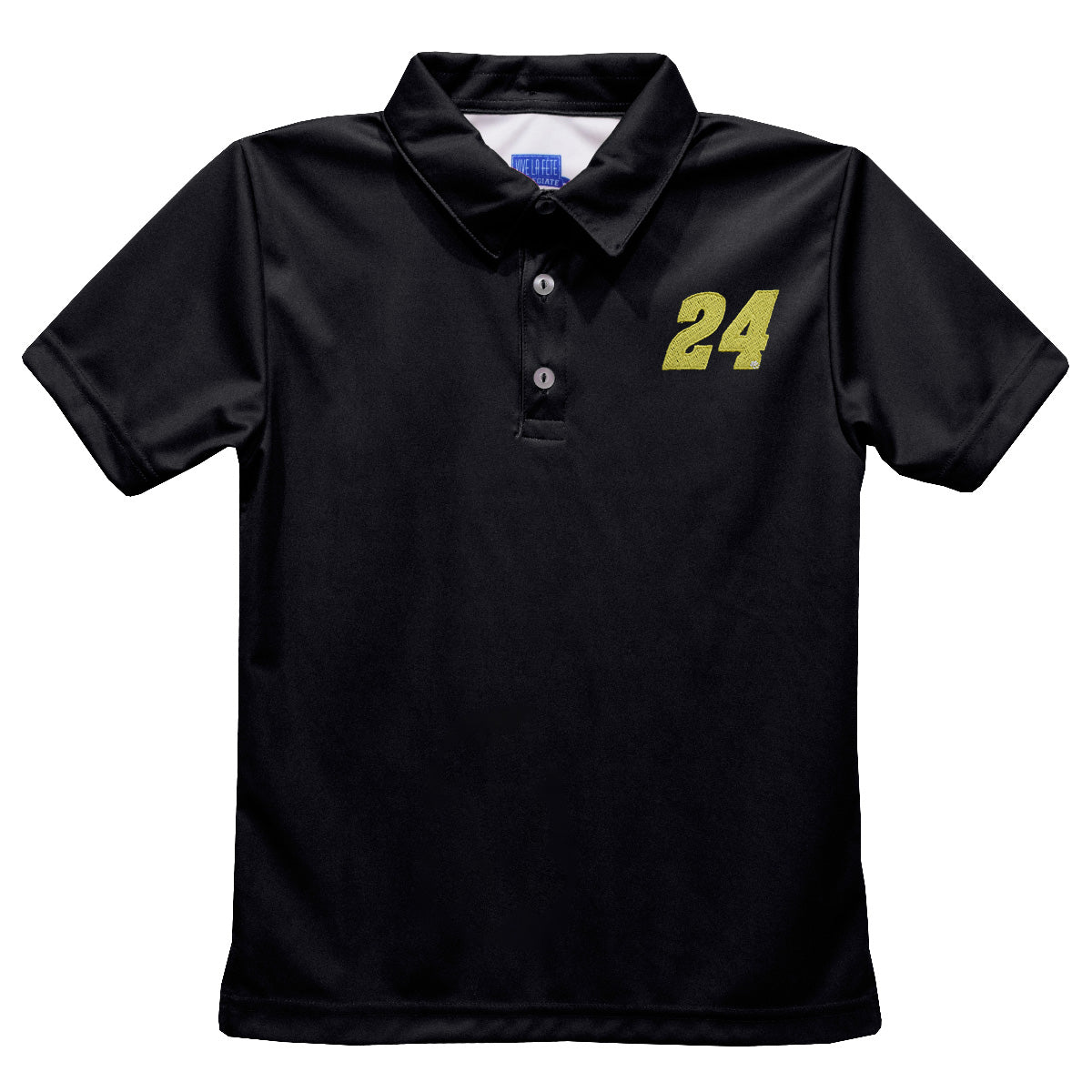 William Byron #24 Vive La Fete Solid Polo - Black