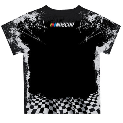 William Byron #24 Vive La Fete Checkered Racing Car T-Shirt- Black