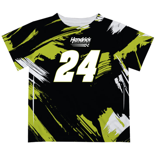 William Byron #24 Vive La Fete Paint Brush T-Shirt  - Black