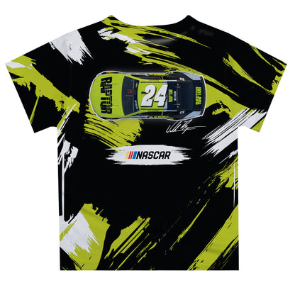 William Byron #24 Vive La Fete Paint Brush T-Shirt  - Black