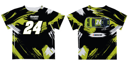 William Byron #24 Vive La Fete Paint Brush T-Shirt  - Black