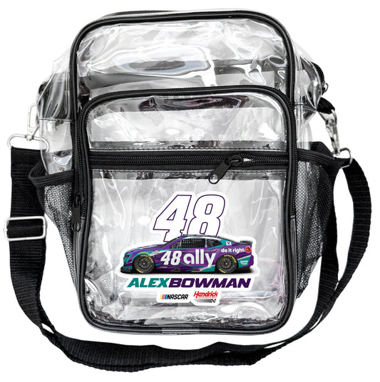 Alex Bowman #48 Clear Messenger Crossbody Tote Bag