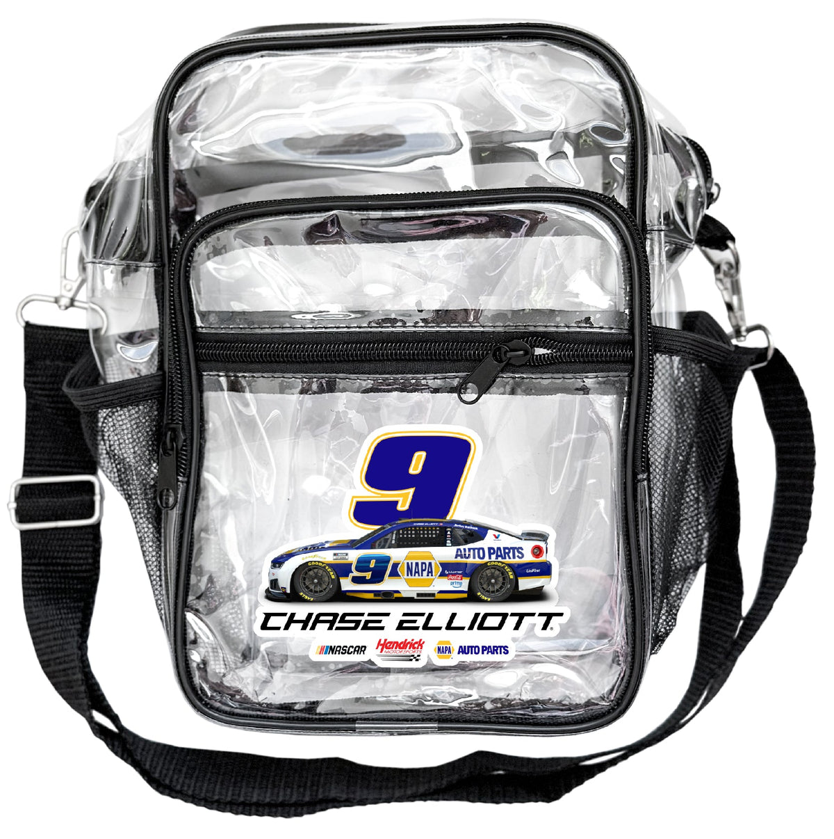 Chase Elliott #9 NAPA Clear Messenger Crossbody Tote Bag