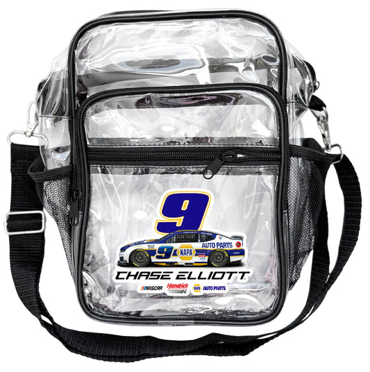 Chase Elliott #9 NAPA Clear Messenger Crossbody Tote Bag