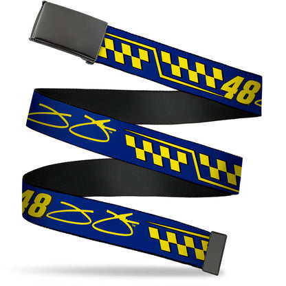 Jimmie Johnson #48 Autograph Checker Web Belt