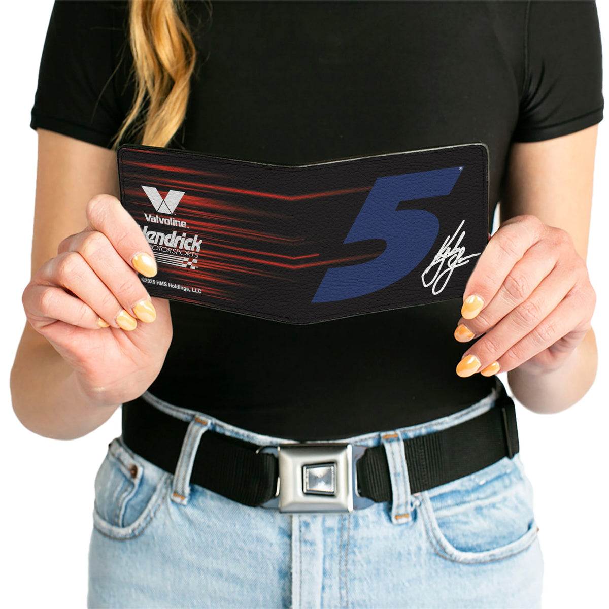 Kyle Larson #5 Autograph Valvoline Hendrick Motorsports Logo Bi-Fold Wallet