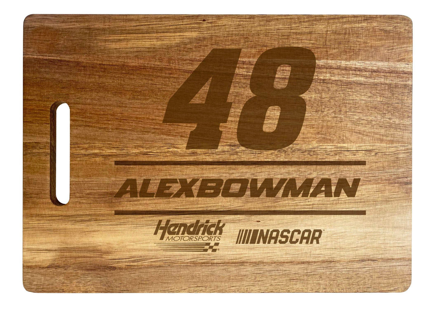 Alex Bowman #48 Engraved Wooden Cutting Board