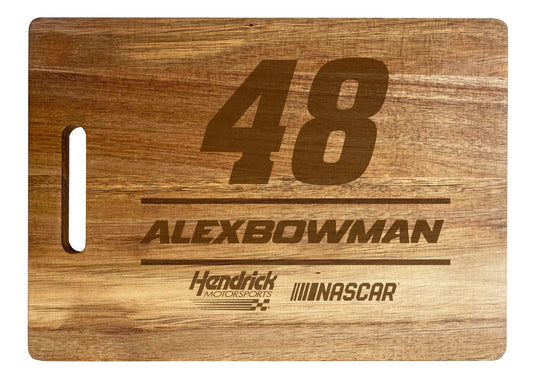 Alex Bowman #48 Engraved Wooden Cutting Board