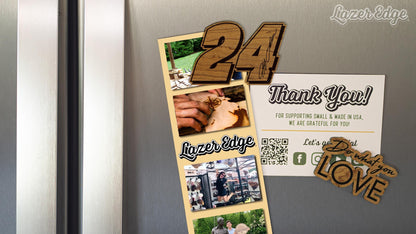 Jeff Gordon #24 Wooden Magnet